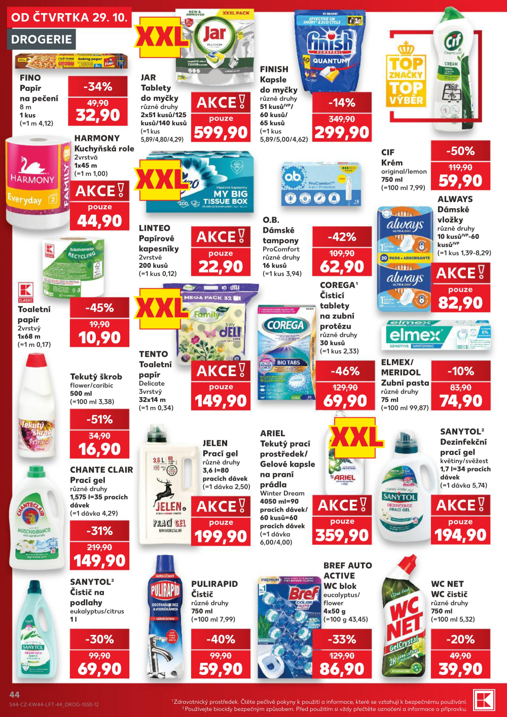 Leták Kaufland leták Praha 6 - Podbaba - strana 44