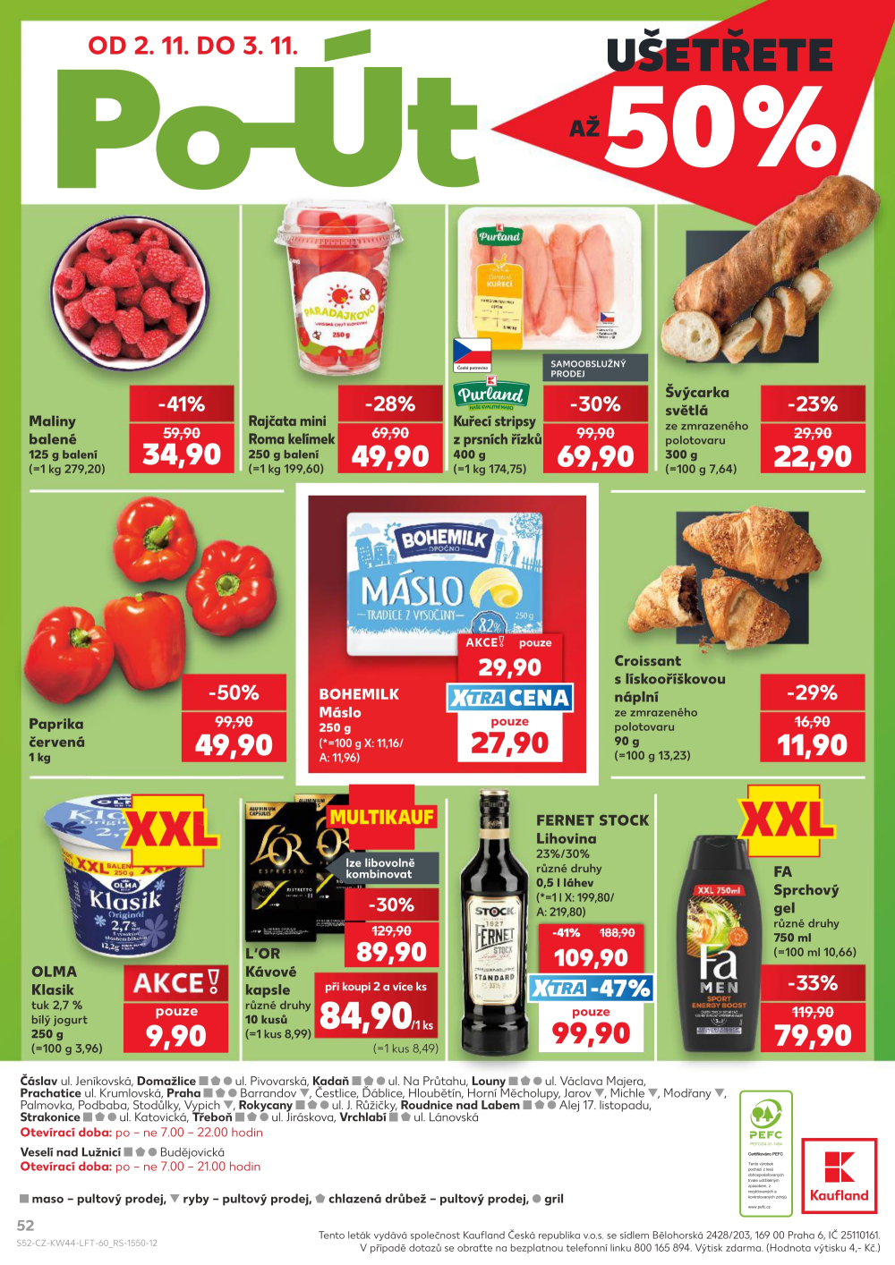 Leták Kaufland leták Praha 6 - Podbaba - strana 52