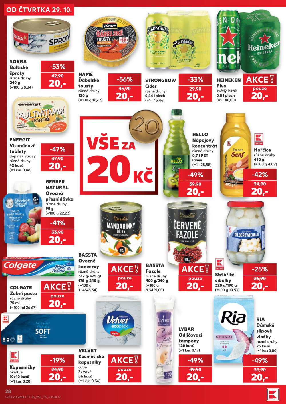 Leták Kaufland leták Praha 3 - Jarov - strana 28