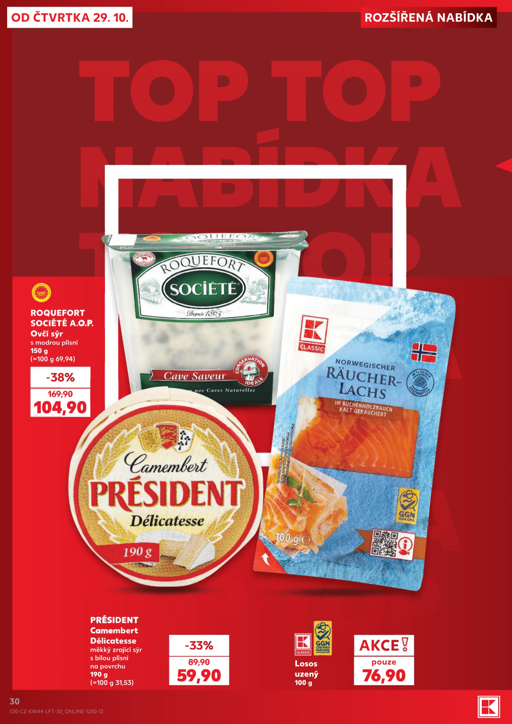 Leták Kaufland leták Praha 3 - Jarov - strana 30