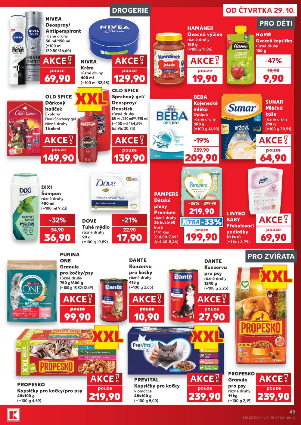Leták Kaufland leták Praha 3 - Jarov - strana 45