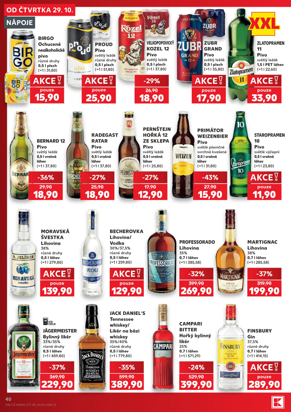 Leták Kaufland leták Praha 4 - Modřany - strana 40