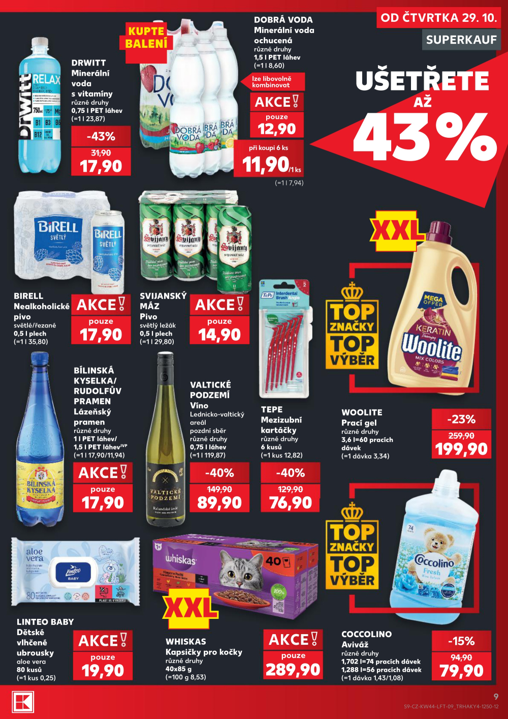 Leták Kaufland leták Praha 4 - Modřany - strana 9