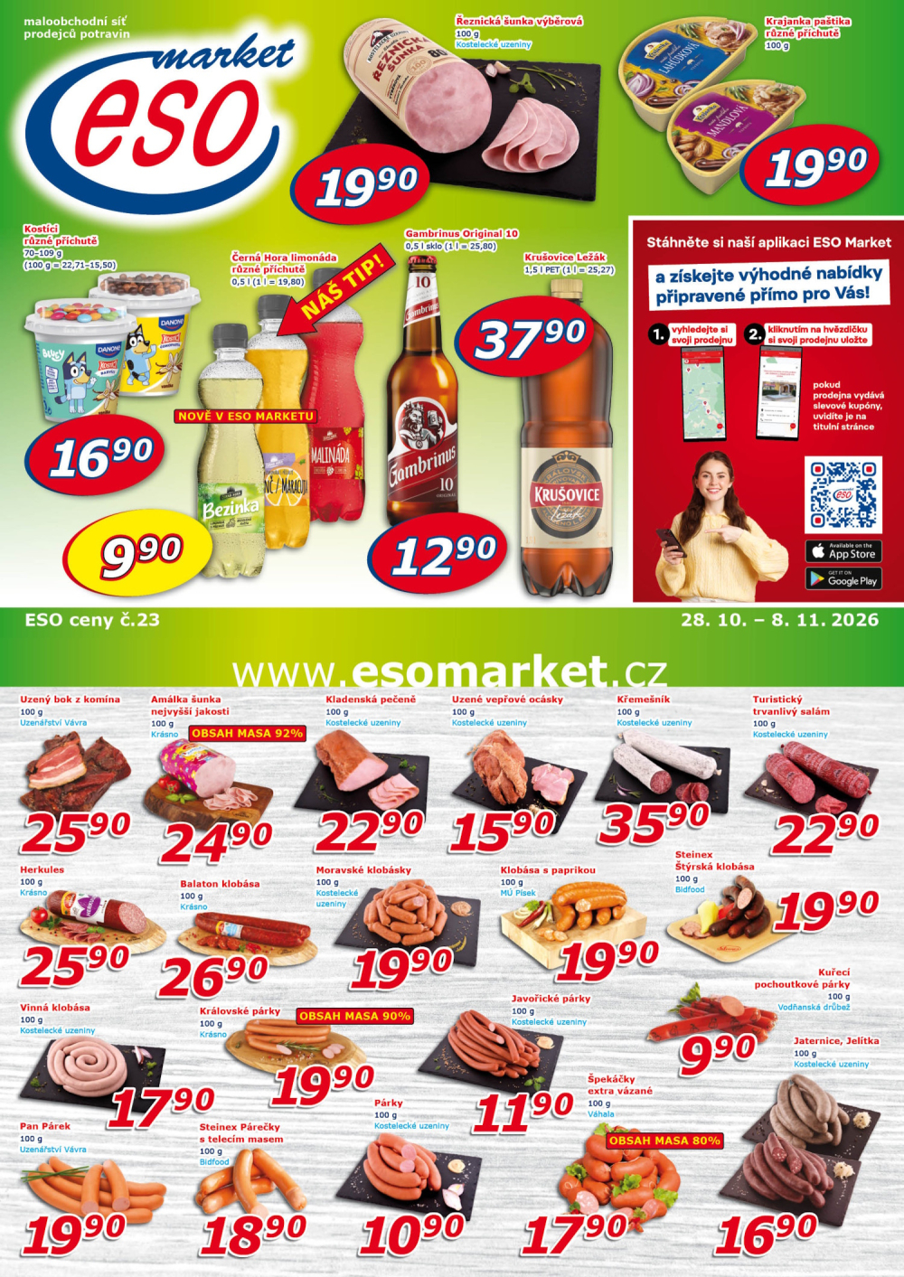 Leták ESO MARKET leták - strana 1