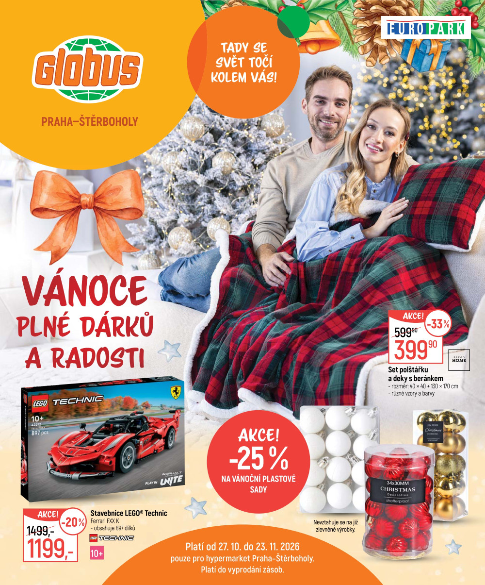 Leták Globus leták Praha - Štěrboholy - Vánoce plné dárků a radosti - strana 1