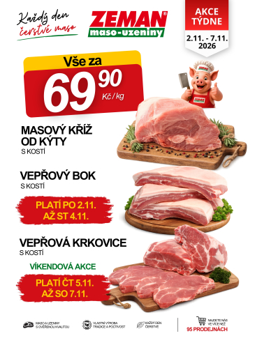 ZEMAN maso - uzeniny leták