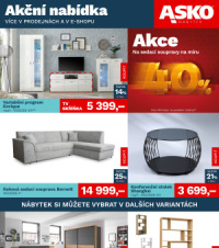Akční leták ASKO nábytek  - Akční nabídka