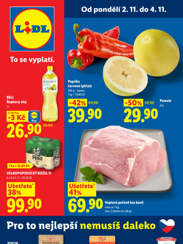 Lidl leták od pondělí